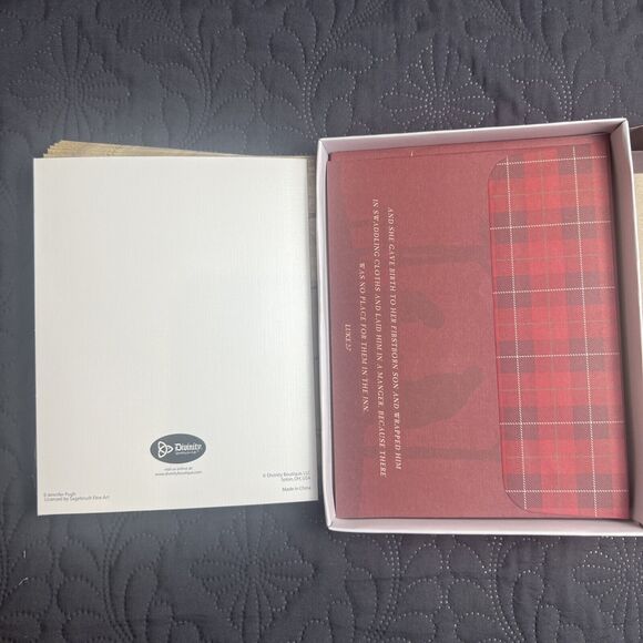 Divinity 2pc Lot of Christmas Greeting Card Boxes, 14 Cards w/Envelopes in Each - Picture 9 of 12